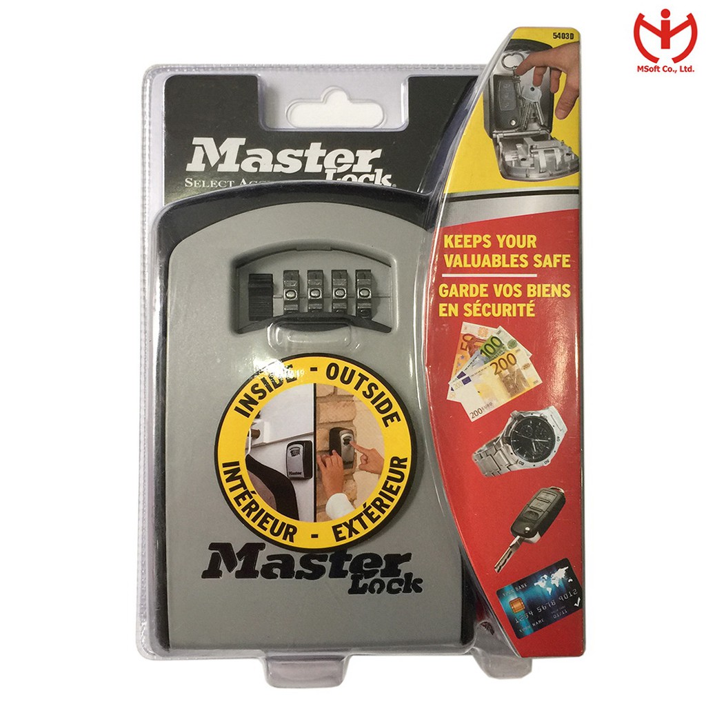 [Hỏa tốc HCM] Hộp khóa đựng chìa khóa Master Lock 5403 EURD - MSOFT