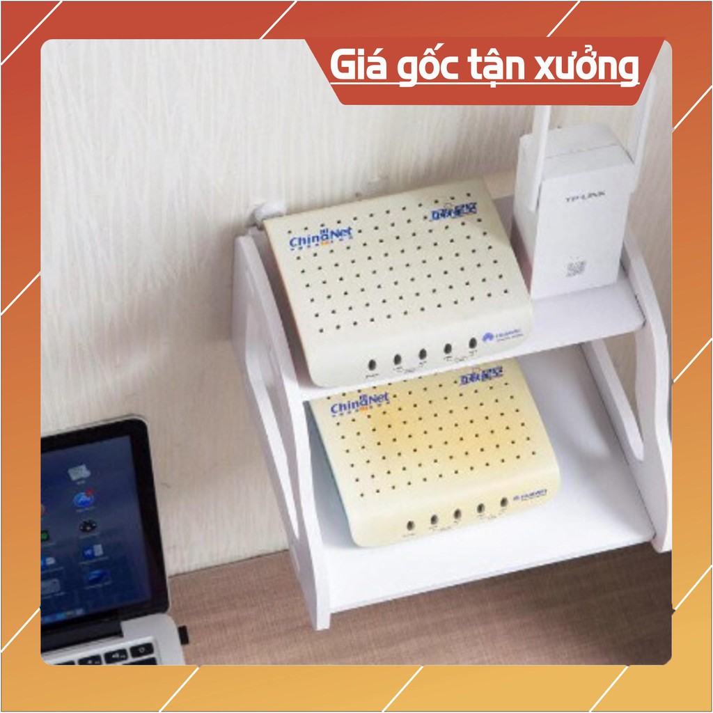 [UP SALE]  Kệ trang trí WIFI mini 2 Tầng treo tường.IG375