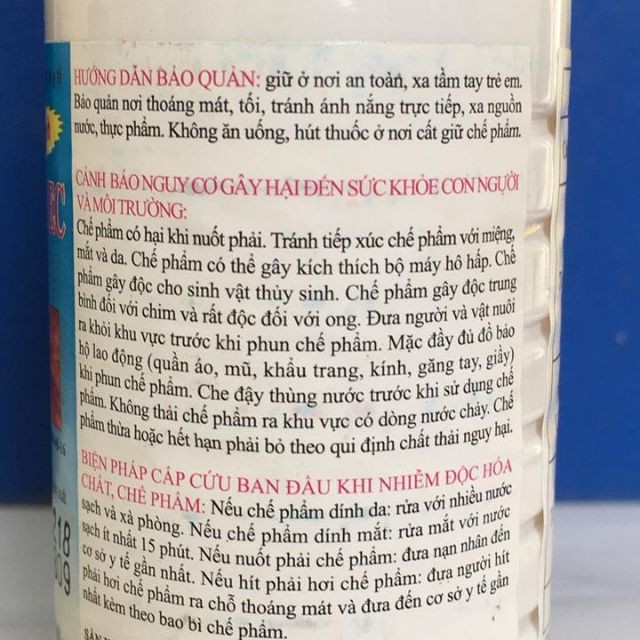 Thuốc diệt muỗi, côn trùng Map Premethrin 50ec ( 100 ml)