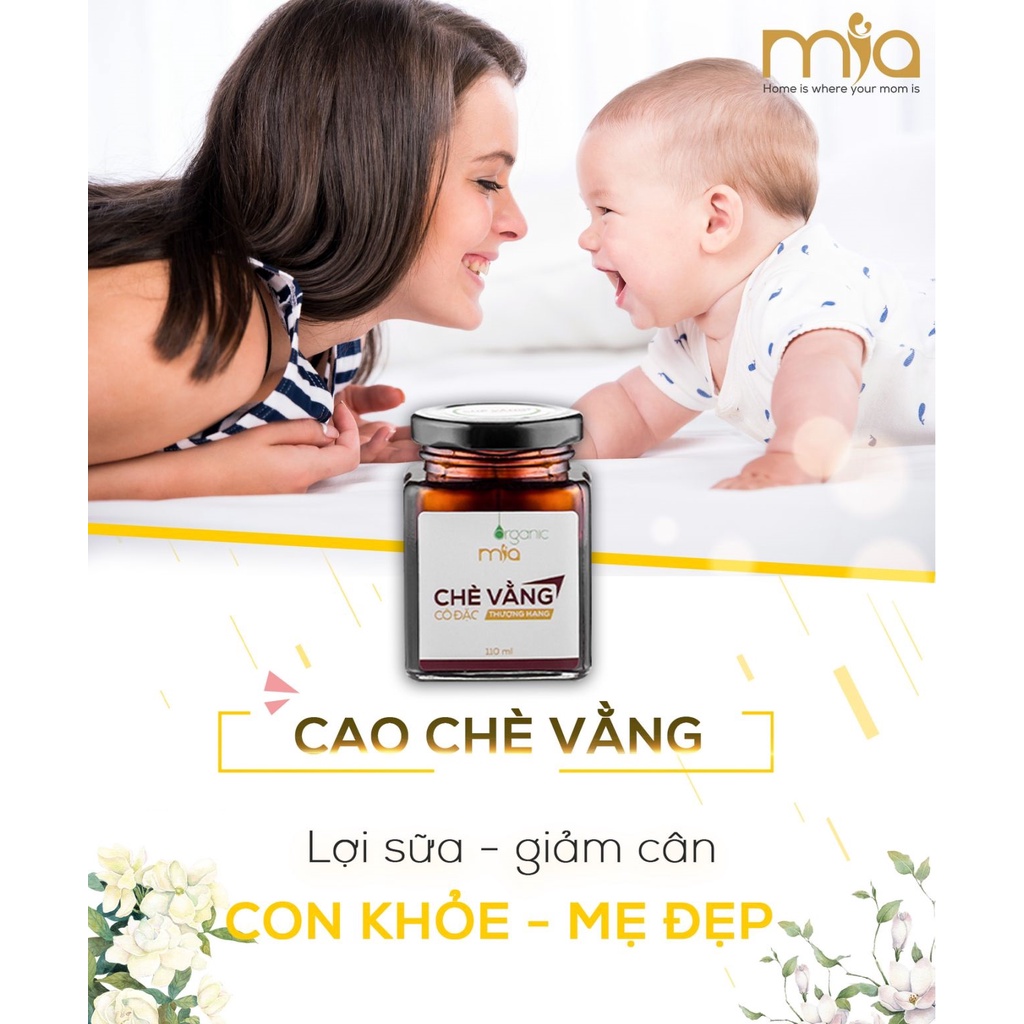 Cao chè vằng lợi sữa, tăng cường chất lượng sữa cho Mẹ bầu sau sinh Mía Organic 110ml