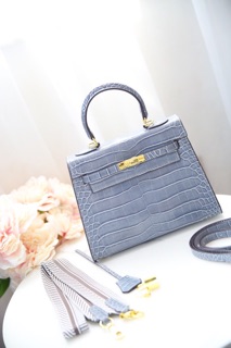 H.M kelly da cá sấu sz25