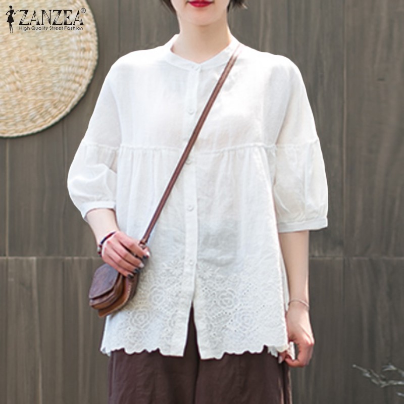 Áo ZANZEA Tay Lửng Thời Trang Cho Nữ | BigBuy360 - bigbuy360.vn