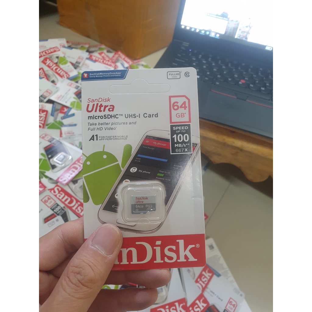 Thẻ Nhớ Chính hãng Chuyên Dụng Cho Camera Sandisk, Imou, Dss, Hikvision, 32Gb 64GB 128 GB bảo hành chính hãng 5 năm