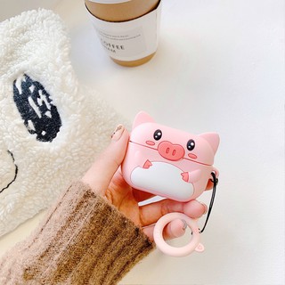 ốp airpod airpods case airpod 2 case airpod pro bọc airpods 2 ốp lưng airpod protective cover ▦۞☒Airpods pro protective cover cute pig silicone is suitable for Apple wireless bluetooth headset box airpods2 shell tide 1 generation soft ipod 3 cartoon t
