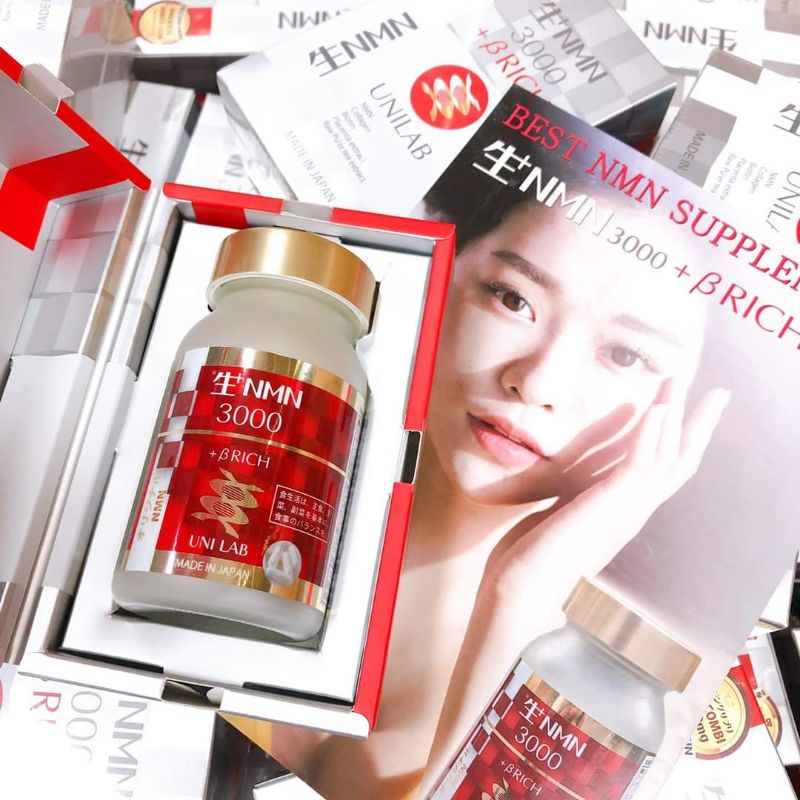 "Hộp 60v" Viên uống hỗ trợ trẻ hóa làn da, đảo ngược lão hóa NMN 3000 + BRICH NHẬT BẢN