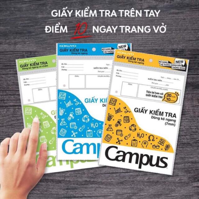 Giấy kiểm tra campus hàng chất lượng cao