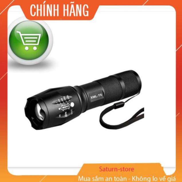 Đèn pin siêu sáng, Đen bin sieu sang, Đèn pin chống nước siêu sáng XML-16 cao cấp Tặng kèm ngay 1 Pin, 1 Đốc sạc, 1 đốc