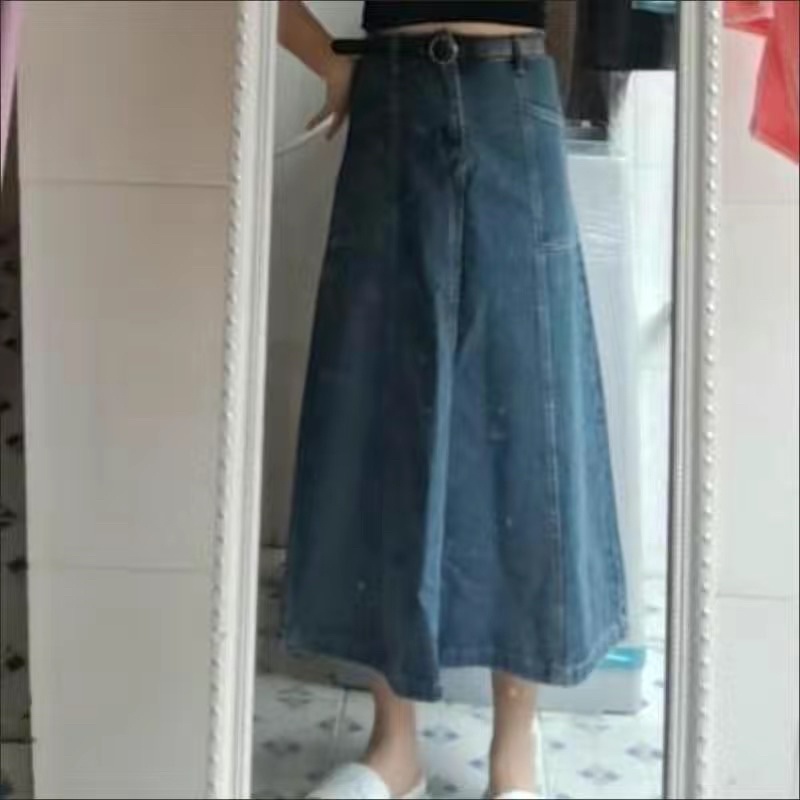 Chân Váy Jean / Bò Dáng Xoè Chữ A Taobao Order