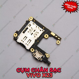 Chân sạc kèm khay sim Vivo X23