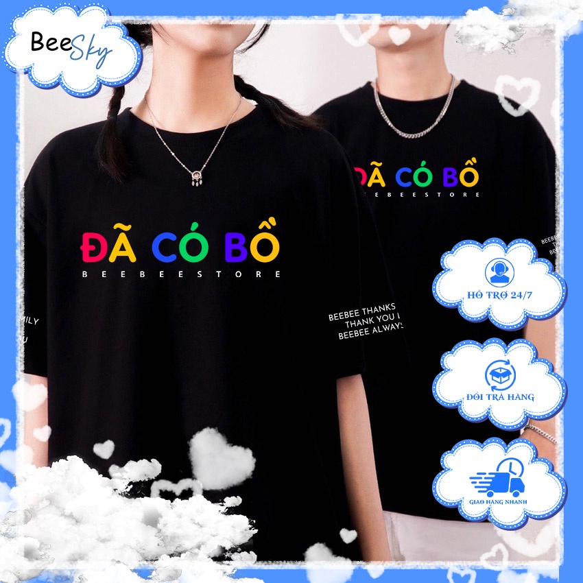 Áo Thun Unisex BEESKY 100% Cotton Đã có bồ-DCB001