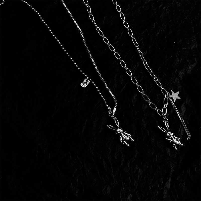 Dây Chuyền Xích Mặt Thỏ 22034 Phong Cách Hip Hop