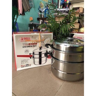 NỒI HẤP 3 TẦNG INOX