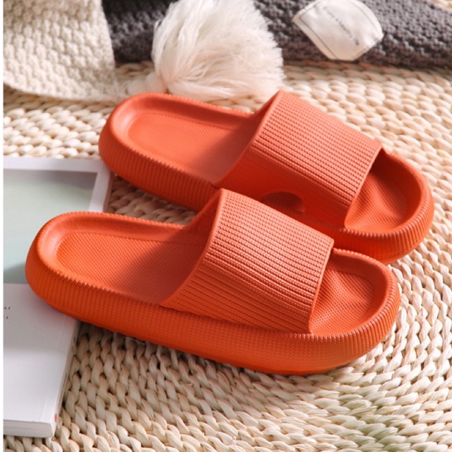 Dép bánh mì nữ đế cao 3cm không trơn, dép quai ngang nữ bền đẹp