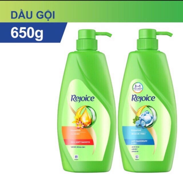 Dầu gội Rejoice 170g,320g,650g (bạc hà, mềm mượt tóc)