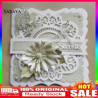 Depasar|  Khuôn Cắt Giấy Làm Từ Kim Loại Tạo Hình Vòng Tròn Trang Trí Scrapbook