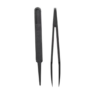 [Hàng mới về] Nhíp nhựa đen chống tĩnh điện chuyên dùng sửa chữa 4.5 inch