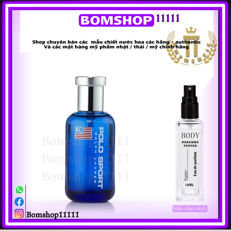 Mẫu thử nước hoa Polo Sport for man (5ml/10ml/20ml) -bomshop11111