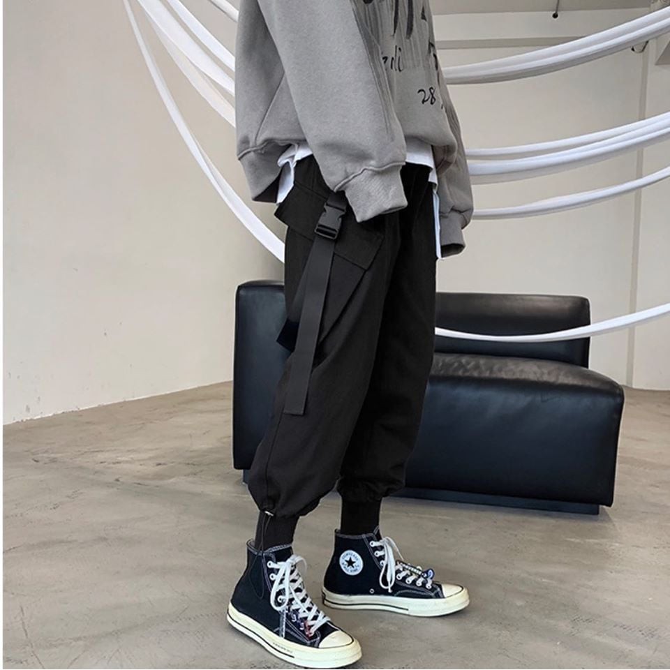 QUẦN BAGGY KAKI DÂY RÚT ULZZANG NAM NỮ - GIN STORE