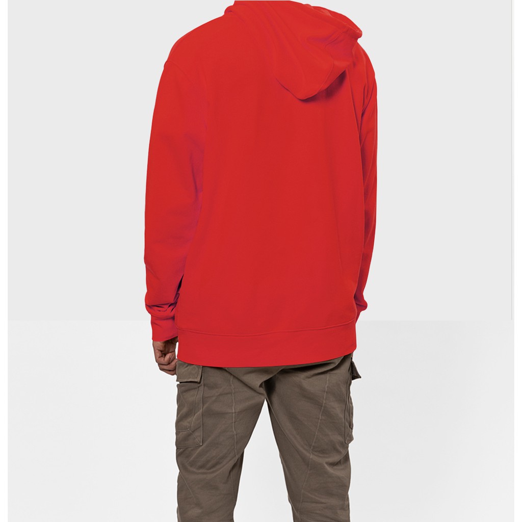 [ĐỘC & LẠ] Áo nỉ hoodie phản quảng cao cấp có mũ và dây in hình GẤU TRƯỢT VÁN màu đỏ tươi, True Store, KN27