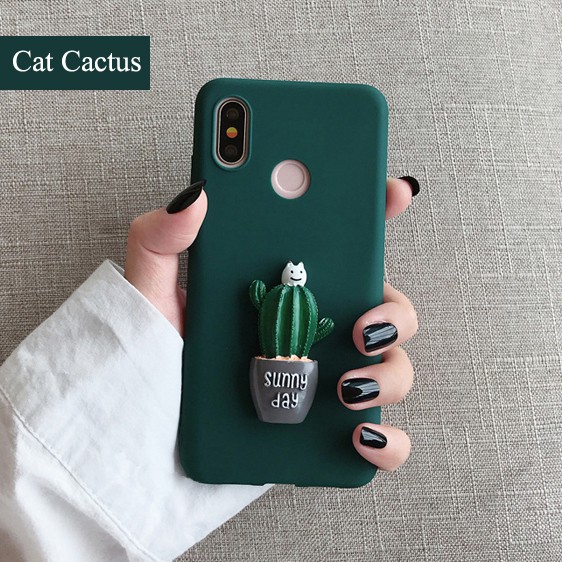 Ốp điện thoại hình cây xương rồng cho Samsung Galaxy A6 A8 A7 A9 Plus J4 J6 Plus J8 2018 J3 J5 J7 Pro A750 J2 Prime | BigBuy360 - bigbuy360.vn