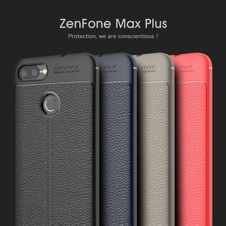 Ốp điện thoại TPU phối chất liệu giả da cho Asus Zenfone Max Plus (M1) ZB570TL