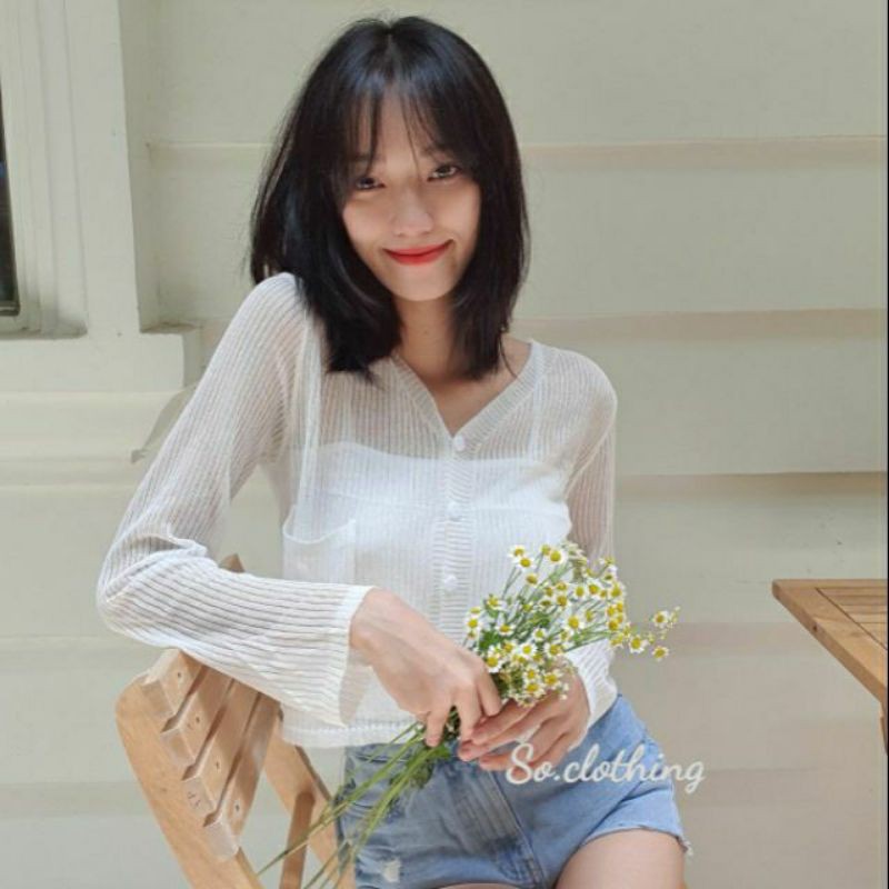 làEM _Cardigan len dáng ngắn 3 màu | BigBuy360 - bigbuy360.vn