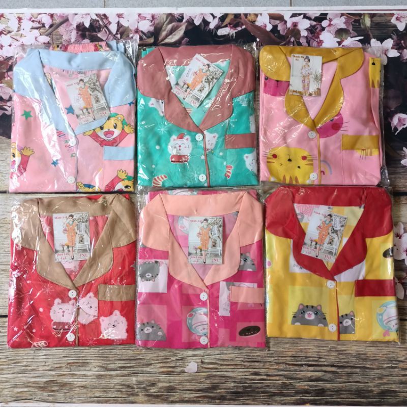 Đồ bộ pijama vải lụa siêu rẻ đẹp quần đùi, tay ngắn