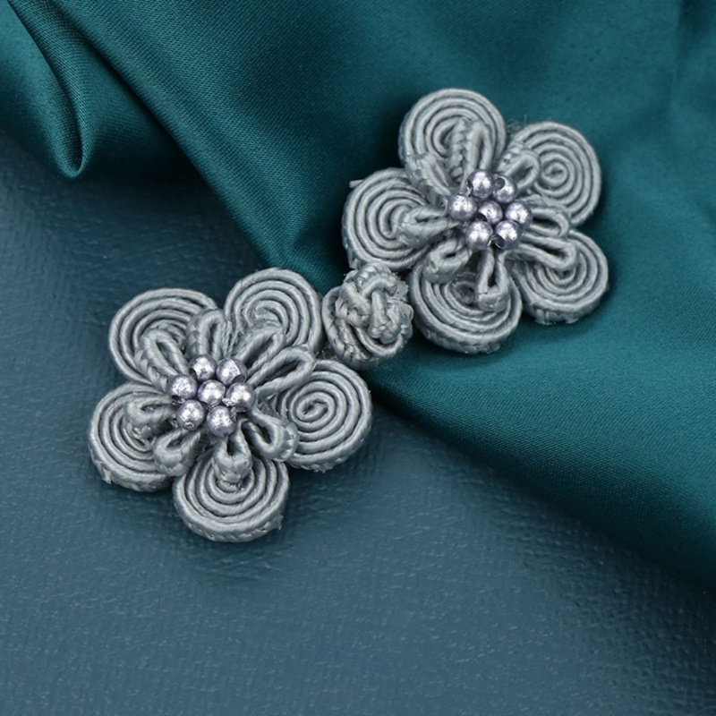 Sa Set 10 Cặp Nút Áo Hình Bông Hoa Phong Cách Trung Hoa