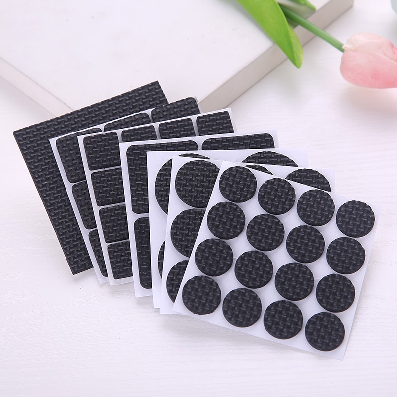 Miếng lót chân bàn ghế bằng cao su tự dính chống trượt chống trầy bảo vệ sàn nhà nhiều kích cỡ