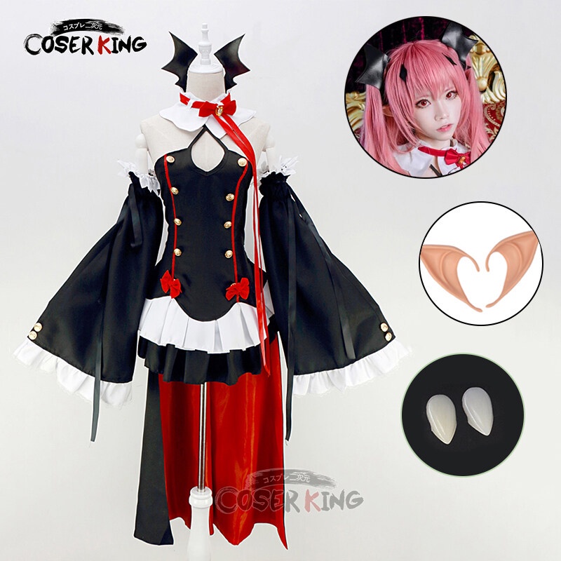 Seraph of the End Krul Tepes Cosplay Costume Phim hoạt hình Anime Cosplay Trang phục Ăn mặc Phụ nữ Halloween