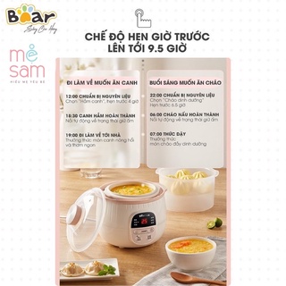 Nồi nấu cháo chậm bear 0,8 lít