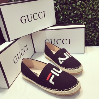 Sale Giày slip on vải đế cói hàng qc