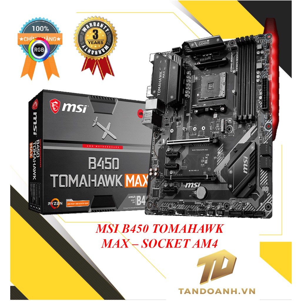 MSI B450 TOMAHAWK MAX – Socket AM4
