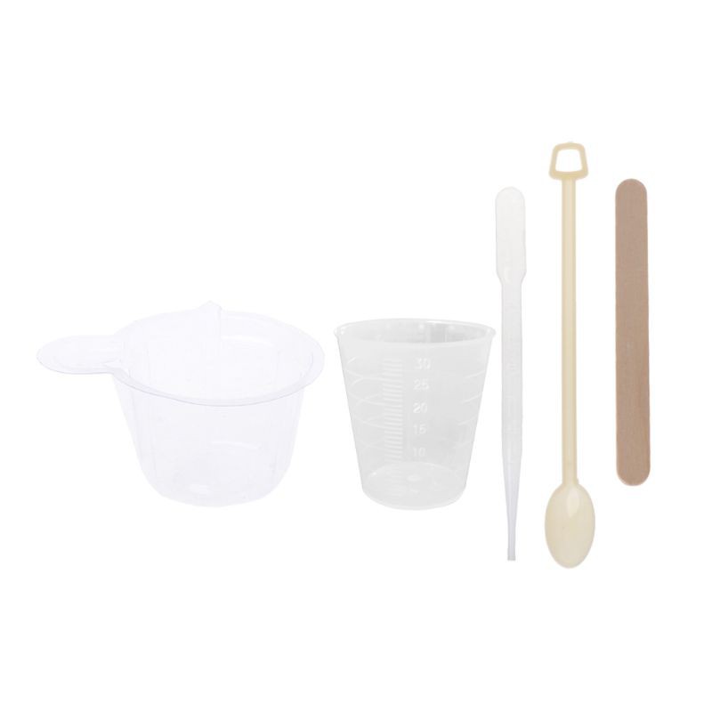 Bộ dụng cụ làm trang sức nhựa epoxy có muỗng và ống nhỏ giọt tự làm thủ công