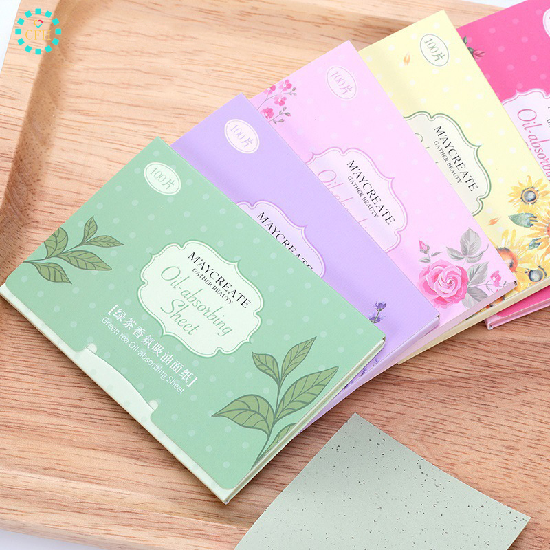 (Hàng Mới Về) Set 100 Giấy Thấm Dầu Chất Lượng Cao Cho Nam Nữ