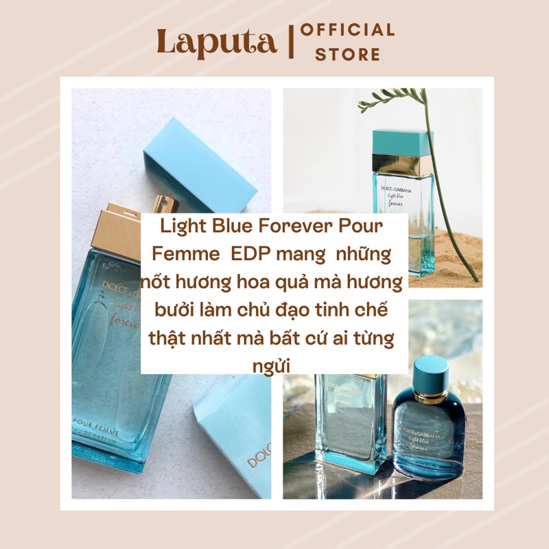 Nước Hoa Nữ D&G Light Blue Forever EDP, Mẫu thử 2ml, 5ml, 10ml