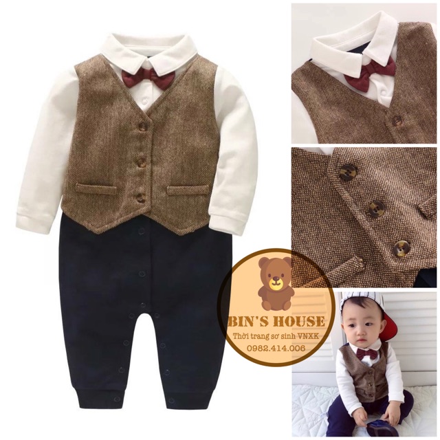 BODY VEST VLINDER cho bé trai sz 0/3M