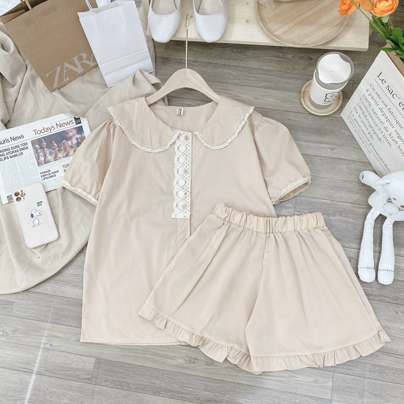 SET ĐỒ NGỦ PHA REN CUTE ❤️ | BigBuy360 - bigbuy360.vn