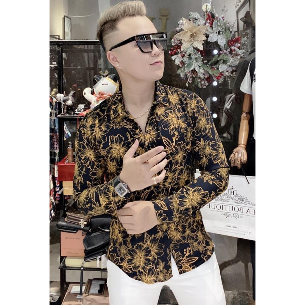 💥Áo sơ mi nam dài tay họa tiết hàn quốc thời trang cao cấp siêu đẹp siêu chất