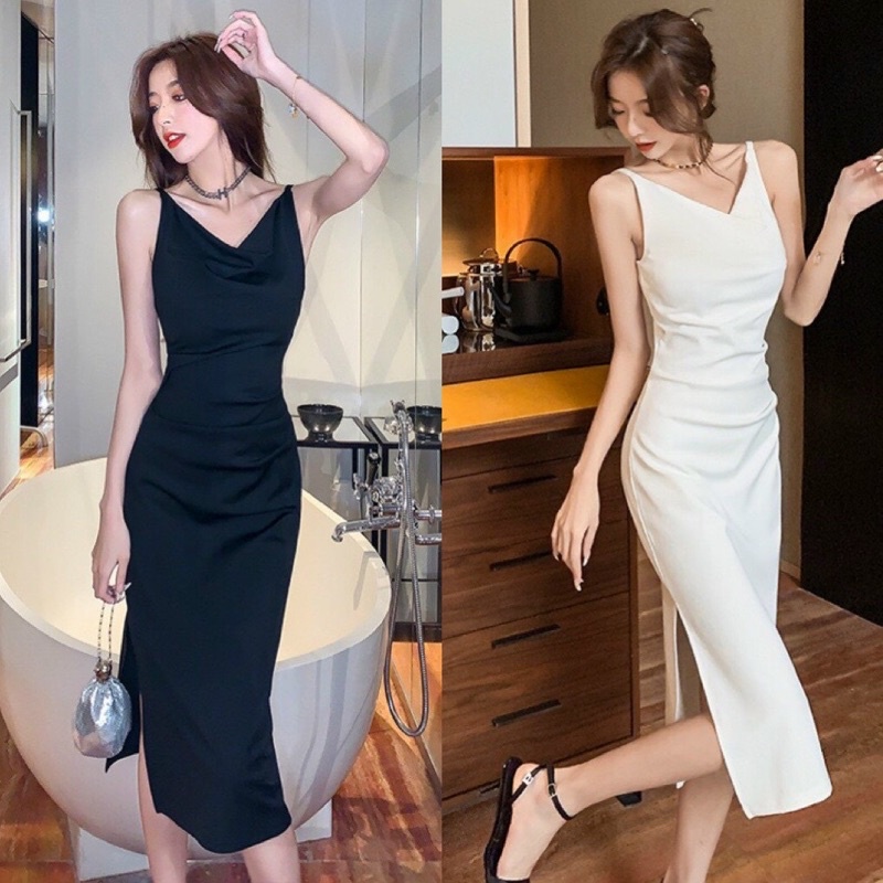 ĐẦM ÔM CỔ ĐỔ XẾP LI