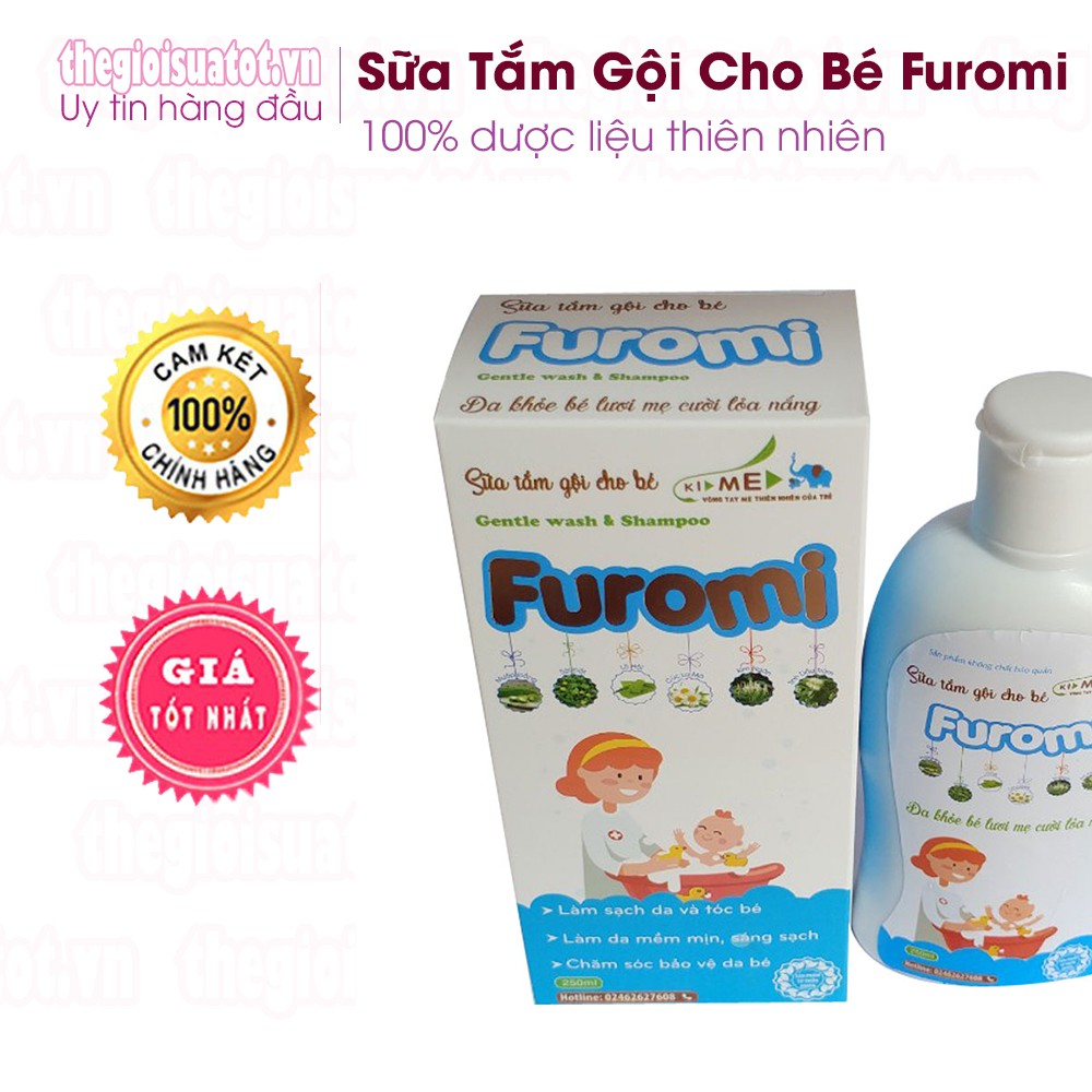 Sữa tắm gội cho bé Furomi 250ml