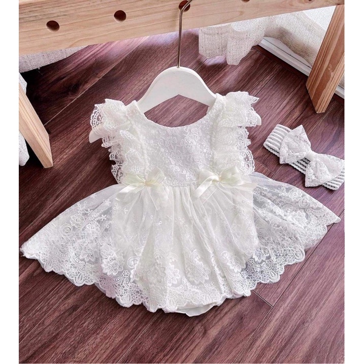 Váy bé gái Váy công chúa ren mềm cánh tiên cho bé gái
