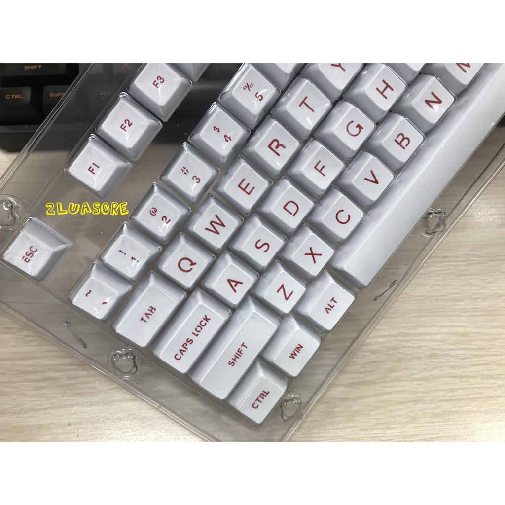 Bộ Keycap nhiều màu profile SA nhựa ABS Double Shot 87/104 cho bàn phím cơ