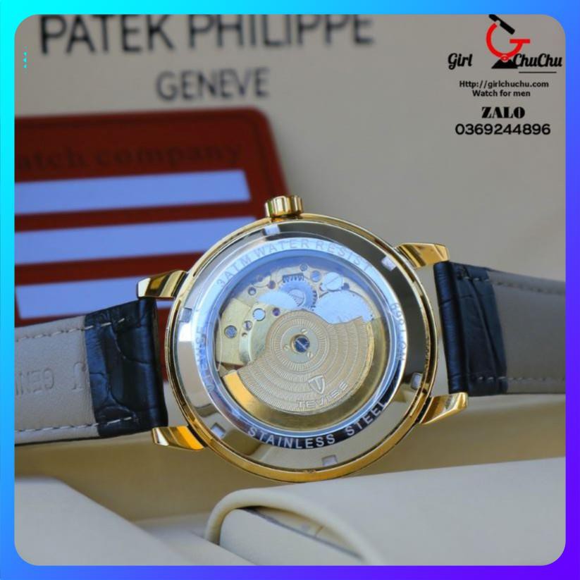[ Freeship ] Đồng hồ nam automatic dây da bọc su cực bền hiệu tevise chính hãng (tặng kèm hộp) | BigBuy360 - bigbuy360.vn