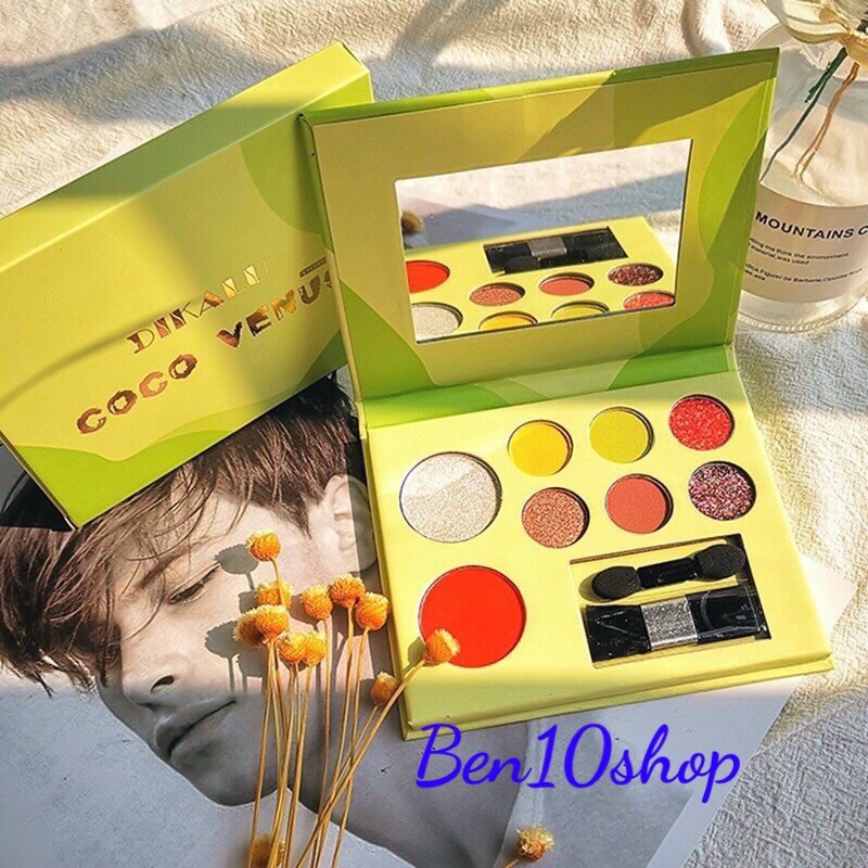 Phấn mắt 8 ô Tone Xanh Bơ DIKALU COCO VENUS