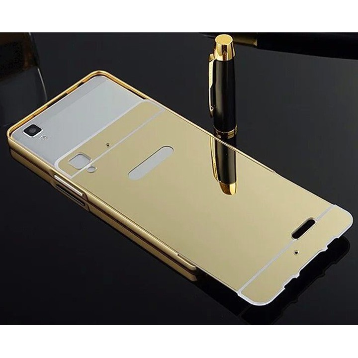 Ốp lưng tráng gương viền kim loại OPPO R7 Lite, OPPO R7