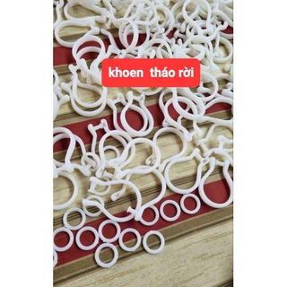 10 bộ khoen rèm ,pas treo ,móc dây.