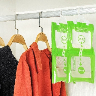 Túi hút ẩm 2 ngăn tiện ích treo tủ quần áo tủ giày tủ thuốc  tiện lợi