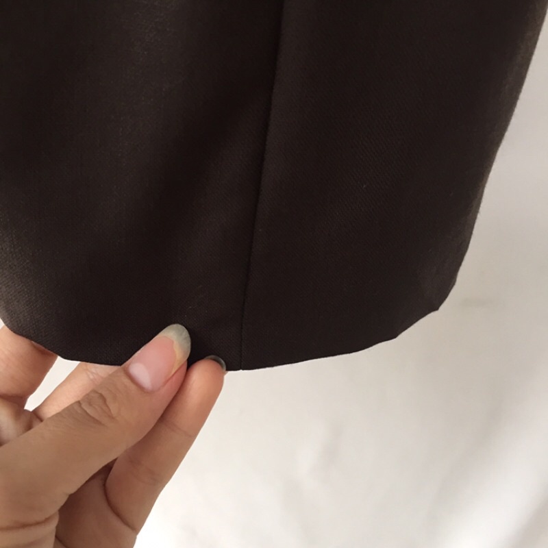 Áo blazer màu nâu Nhật mới len ken