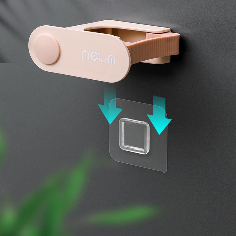 Giá đỡ cây lau nhà gắn tường tự dính tiết kiệm không gian đa năng